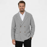 CELVOIR | CARDIGAN HOMME MAILLE CROISÉE COL À REVERS