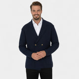 CELVOIR | CARDIGAN HOMME MAILLE CROISÉE COL À REVERS