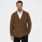 CELVOIR | CARDIGAN HOMME MAILLE CROISÉE COL À REVERS