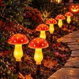 Guirlande Solaire De Champignons Lumineux Pour Halloween