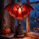 Lampe Gothique Chauve-Souris Pour Halloween