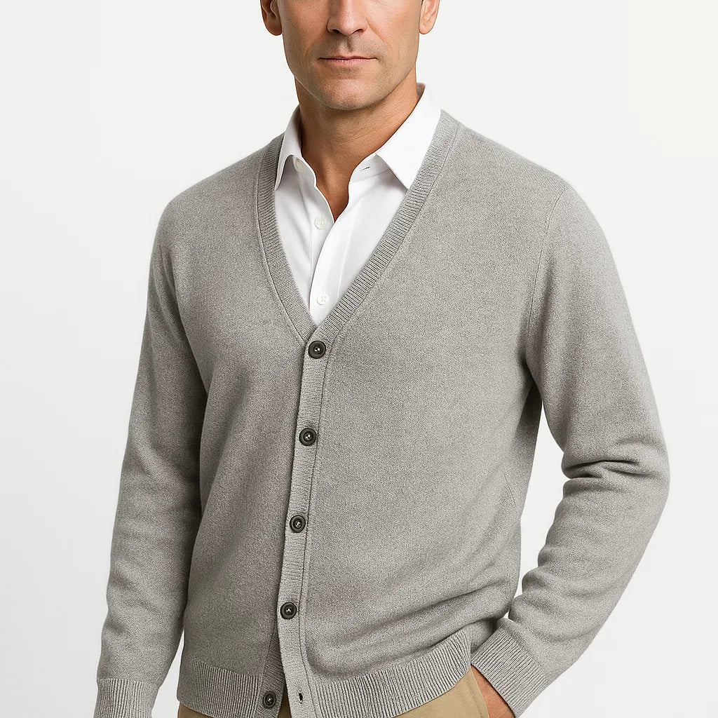 CELVOIR | CARDIGAN COL EN V EN MAILLE POUR HOMME