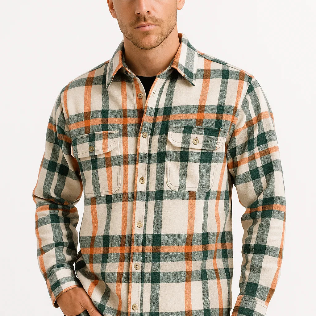 CELVOIR | CHEMISE D’HIVER À CARREAUX POUR HOMME
