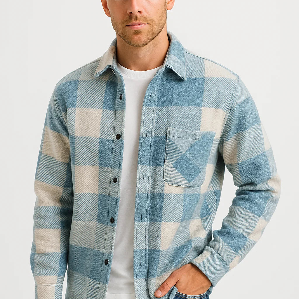 CELVOIR | CHEMISE D’HIVER À CARREAUX POUR HOMME
