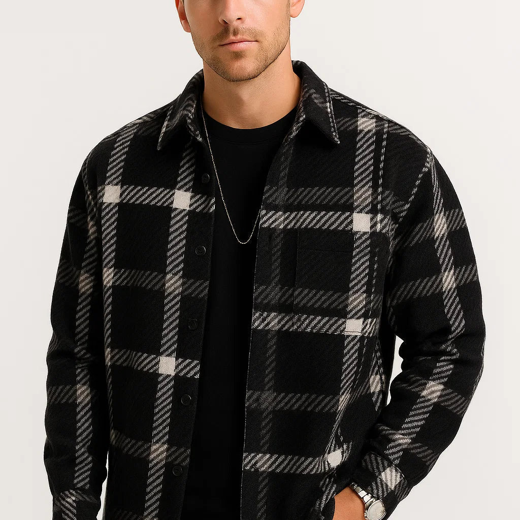 CELVOIR | CHEMISE D’HIVER À CARREAUX POUR HOMME