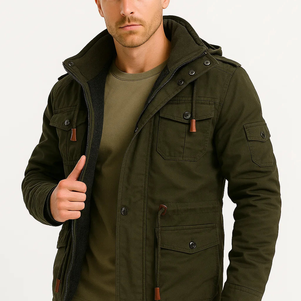 CELVOIR | VESTE POLAIRE À CAPUCHE POUR HOMME