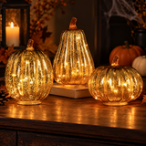 Lampe Citrouille Halloween En Verre Soufflé