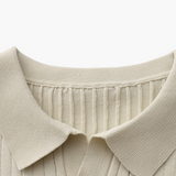 Celvoir | Polo Tricoté À Texture Côtelée Pour Hommes