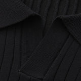 Celvoir | Polo Tricoté À Texture Côtelée Pour Hommes