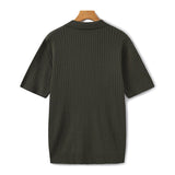 Celvoir | Polo Tricoté À Texture Côtelée Pour Hommes