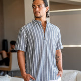 Celvoir | Polo Marin Avec Col Classique Pour Hommes