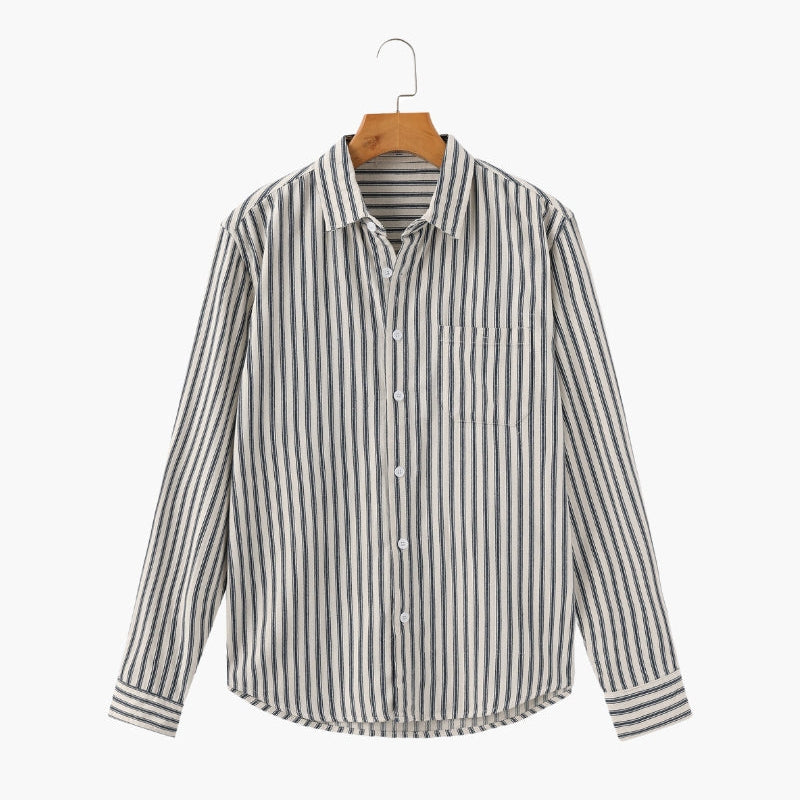 Celvoir | Chemise Rayée Avec Manches Longues Pour Hommes