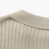 Celvoir | Polo Tricoté À Texture Côtelée Pour Hommes
