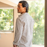 Celvoir | Chemise Rayée Avec Manches Longues Pour Hommes