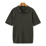 Celvoir | Polo Tricoté À Texture Côtelée Pour Hommes