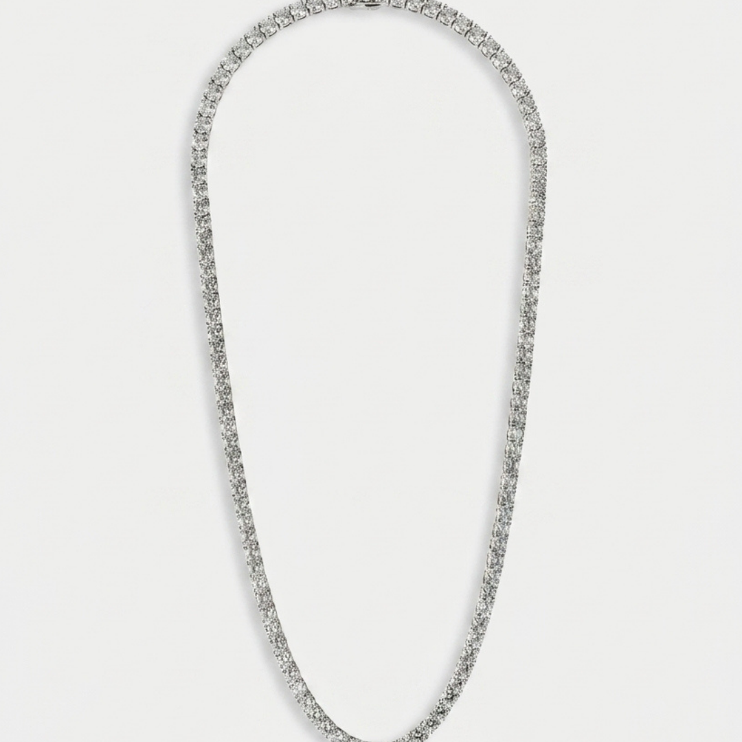 Collier Tennis 5 Mm Pour Homme