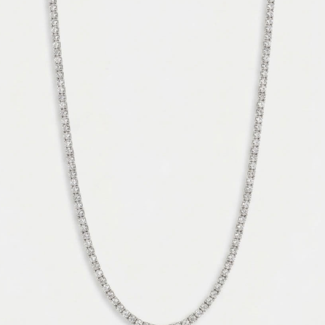 Collier Tennis 3 Mm Pour Homme