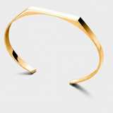 Bracelet Manchette Rectangulaire Doré