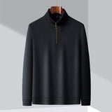 Celvoir | Pull À Col Zippé Avec Fermeture Quart De Zip Pour Hommes