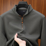 Celvoir | Pull À Col Zippé Avec Fermeture Quart De Zip Pour Hommes