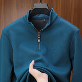 Celvoir | Pull À Col Zippé Avec Fermeture Quart De Zip Pour Hommes