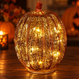 Lampe Citrouille Halloween En Verre Soufflé