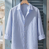 Celvoir | Chemise Texturée Avec Motif Vertical Pour Hommes