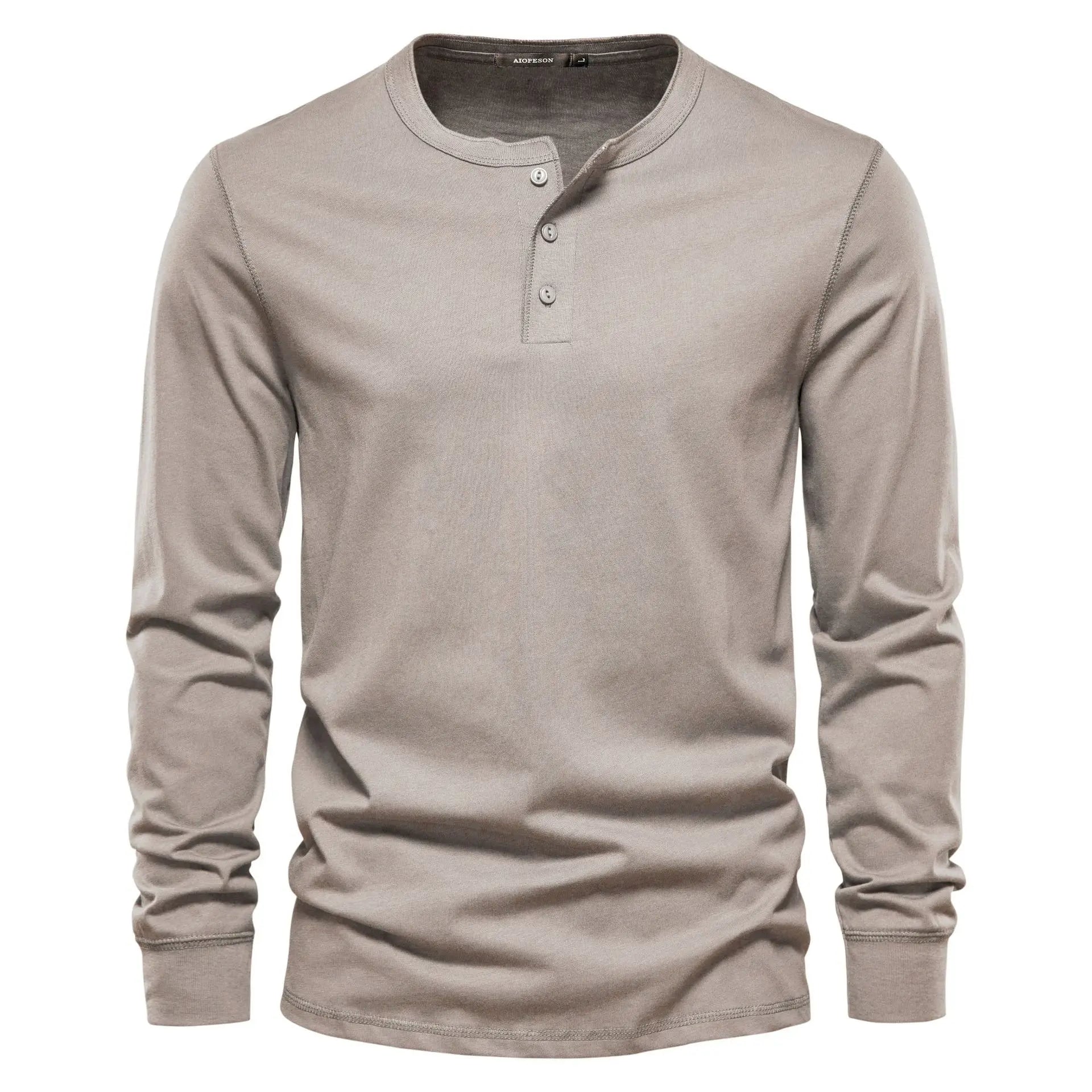 CELVOIR | CHEMISE HENLEY HOMME À MANCHES LONGUES