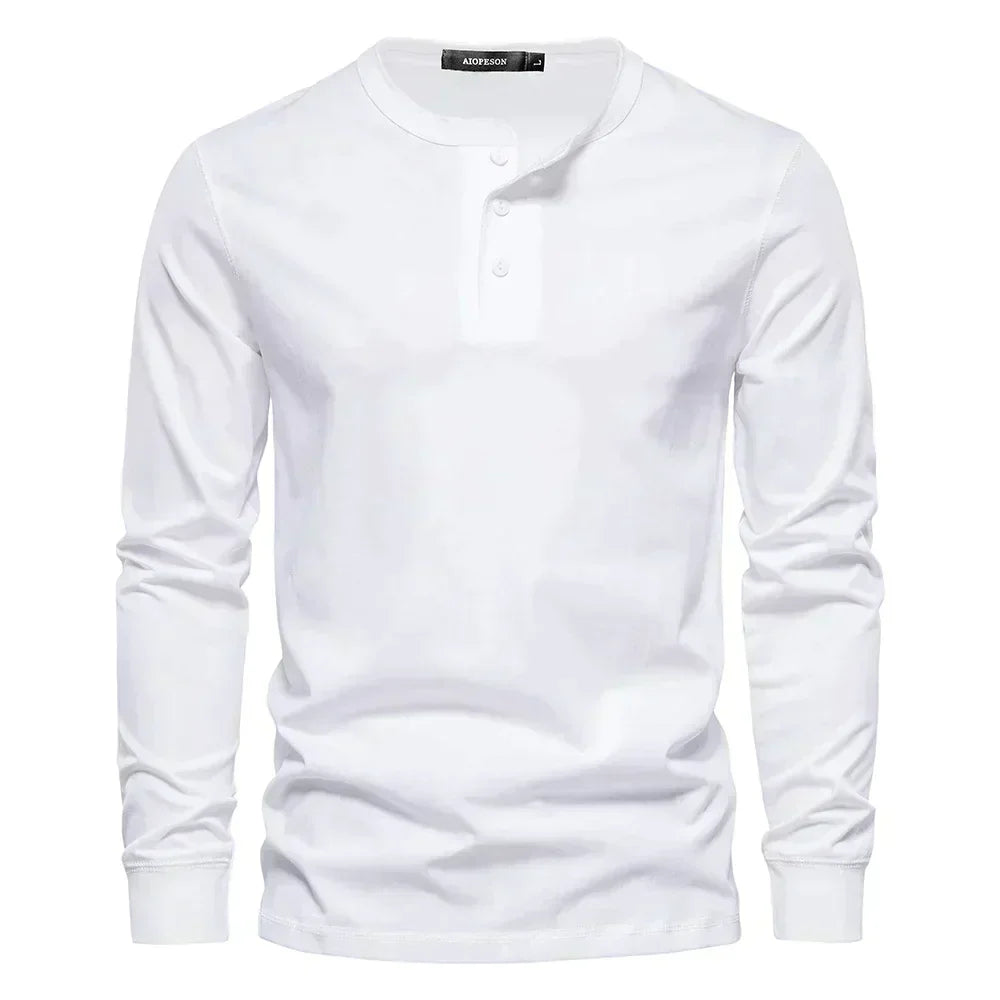 CELVOIR | CHEMISE HENLEY HOMME À MANCHES LONGUES