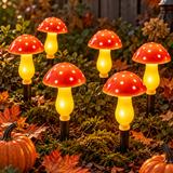 Guirlande Solaire De Champignons Lumineux Pour Halloween