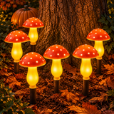 Guirlande Solaire De Champignons Lumineux Pour Halloween