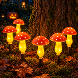 Guirlande Solaire De Champignons Lumineux Pour Halloween