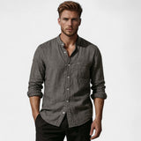 CELVOIR | CHEMISE HOMME COL MONTANT STYLE UTILITY