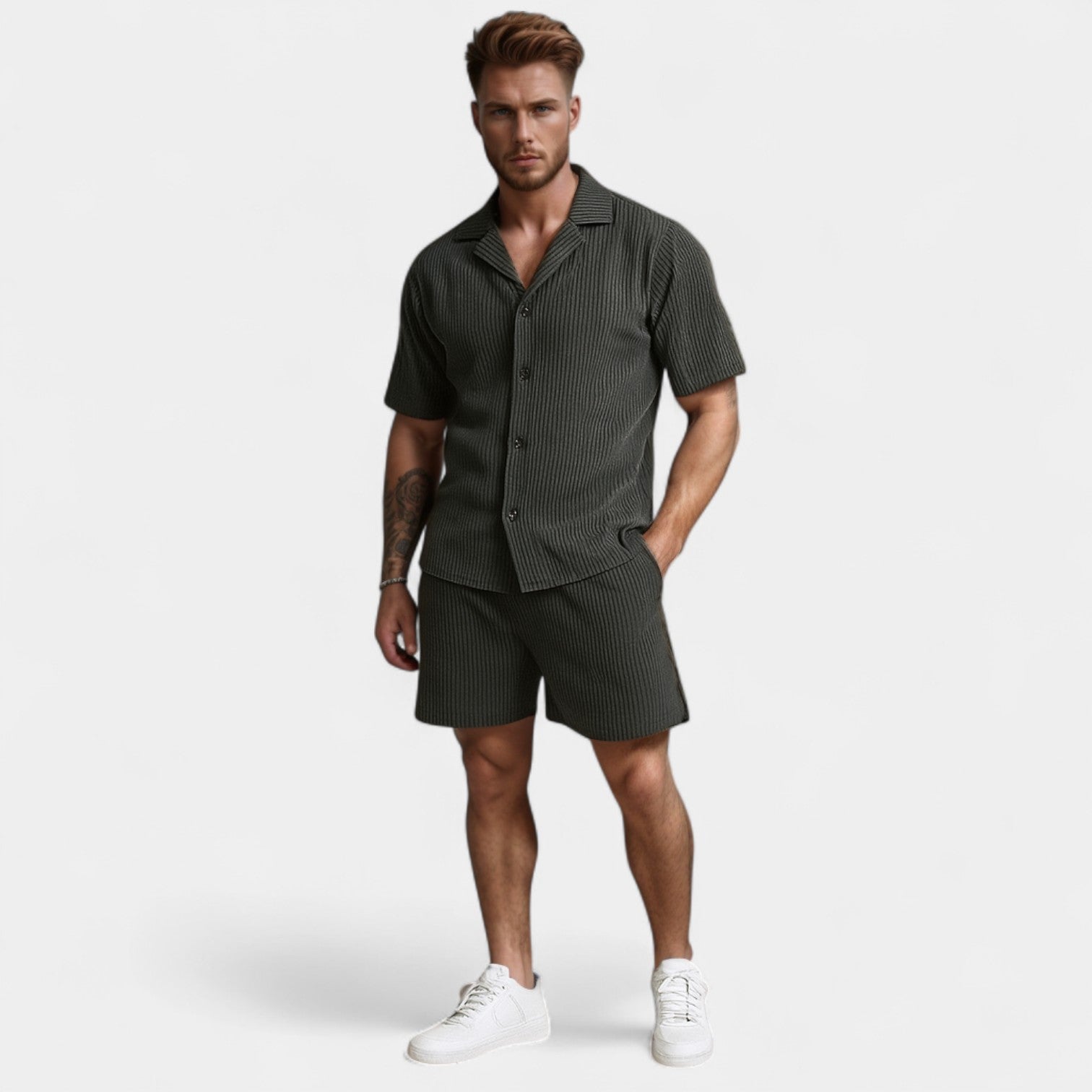 CELVOIR | ENSEMBLE HOMME VELOURS CÔTELÉ