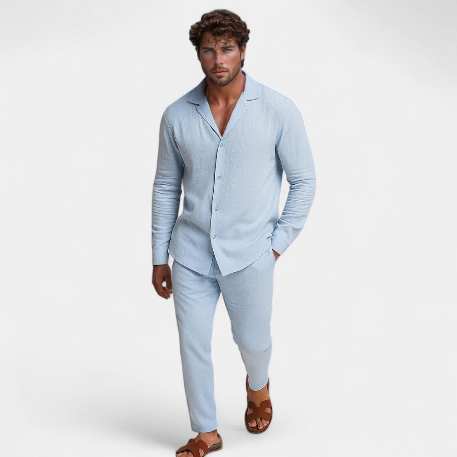 CELVOIR | ENSEMBLE HOMME CHEMISE ET PANTALON