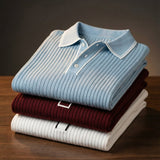 Celvoir | Polo Tricoté Côtelé Avec Col Classique Pour Hommes