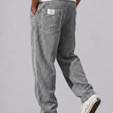 Celvoir | Pantalon En Velours Côtelé Avec Taille Élastique Pour Hommes