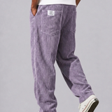 Celvoir | Pantalon En Velours Côtelé Avec Taille Élastique Pour Hommes