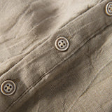 CELVOIR | CHEMISE LIN COL MONTANT POUR HOMME