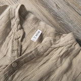 CELVOIR | CHEMISE LIN COL MONTANT POUR HOMME