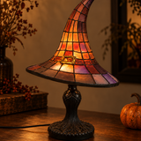 Lampe De Table Halloween En Forme De Chapeau De Sorcière