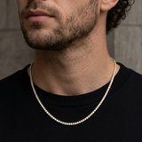 Collier Tennis 3 Mm Pour Homme