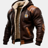 CELVOIR | VESTE VINTAGE EN DAIM AVEC CAPUCHE