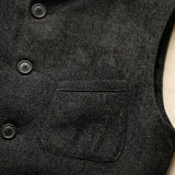 Celvoir | Gilet À Col Mao Avec Fermeture Boutonnée Pour Hommes