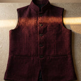 Celvoir | Gilet À Col Mao Avec Fermeture Boutonnée Pour Hommes