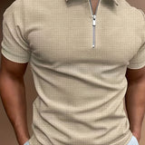Celvoir | Polo Avec Col À Revers Et Fermeture Zippée Pour Hommes