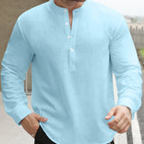 Celvoir | Chemise Ample Avec Col Bateau Pour Hommes