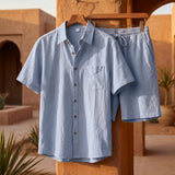 Celvoir | Ensemble Chemise Avec Short À Cordon Pour Hommes