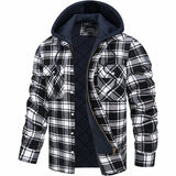 CELVOIR | VESTE À CAPUCHE À CARREAUX HOMMES