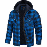 CELVOIR | VESTE À CAPUCHE À CARREAUX HOMMES